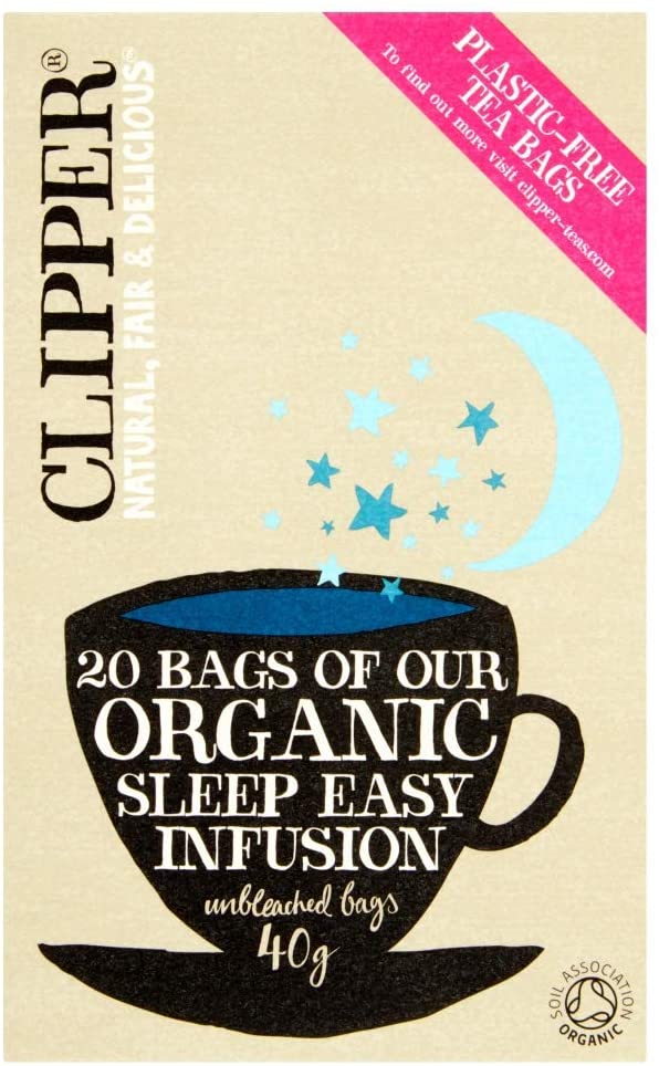 Clipper Organic Sleep Easy Tea Bags, 120 Count (6x20), 20 Count (Pack of 6)