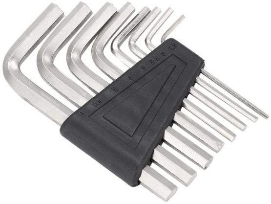Dilwe Guitar Allen Wrench, 8 PCS Allen Key Wrench Set Repair Tool for Locking Hexagonal Screws …