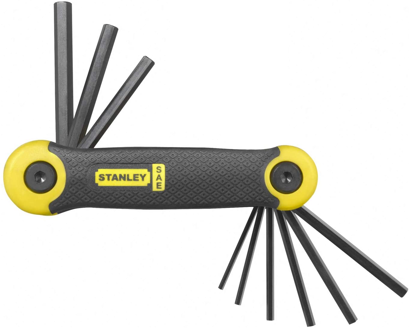 Stanley 269265 Folding Hex Key Set - Imperial (9 Pieces), Silver