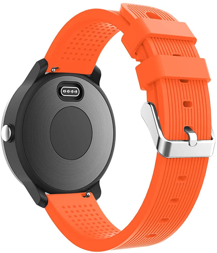 Watch Strap Compatible for Garmin Vivomove Sport/ Vivomove3/ Vivoactive3/ Forerunner55 Smartwatch, Silicone Watchbands - Image 2