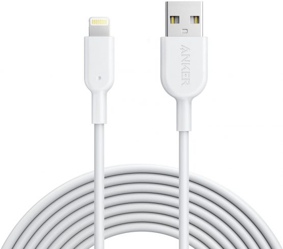 Anker iPhone Charger Cable, Powerline II Lightning Cable (10ft), Durable Cable, MFi Certified for iPhone Xs/XS Max/XR/X / 8/8 Plus /7/7 Plus, iPad 8