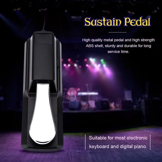 Keyboard Sustain Pedal, Keyboard Sustain Pedal Durable Piano Foot Damper for Keyboard Digital Piano/Electrical Piano - Image 3