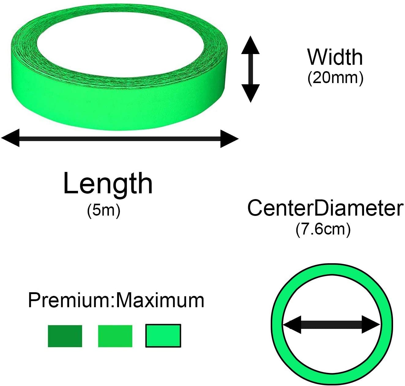 5m Luminous Tape, Fluorescent Tapes - Image 2