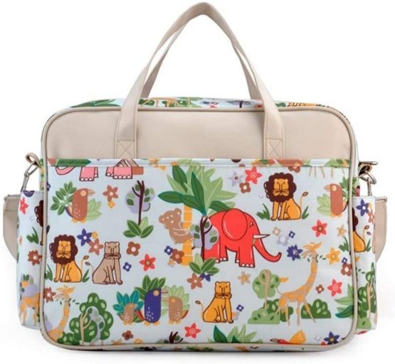 Multifunctional Waterproof Mummy Shoulder Bag Diaper Bag Chic Nappy Changing Bag Tote/Messenger Style Large Light Weight with Changing Mat, Adjustable - Image 4