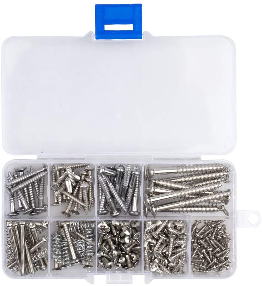 Novelfun Guitar Screw Kit 9 Types Assortment Set with Springs for