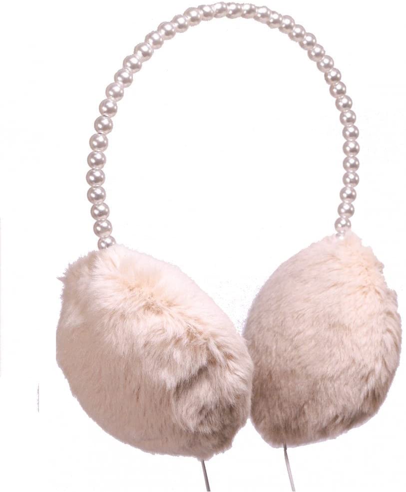 SoundLAB G143M Fashion Earmuff Headphones, Cream - Image 4