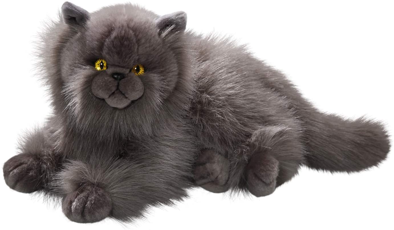 Carl Dick Cat, Persian grey, 12 inches, 30cm, Plush Toy, Soft Toy 3433, 30 cm x 20 cm x 14 cm
