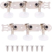 Guitar Machine Heads, Classical Guitar Tuning Peg Tuner Silver