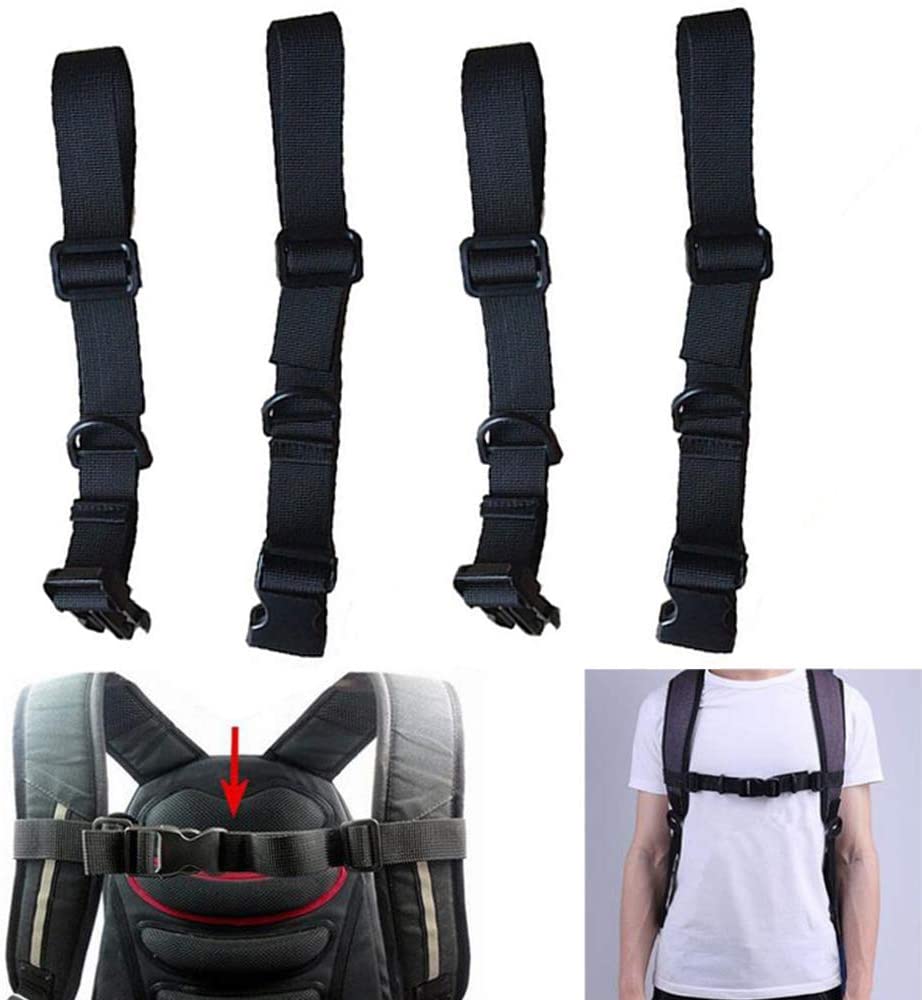 2 PCS Backpack Chest and Backpack Waist Strap Quick Release Buckle 