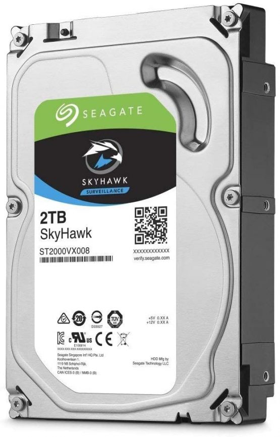 Seagate SkyHawk 2TB SATA III 3.5" Hard Drive - 5900RPM, 64MB Cache