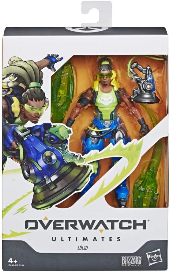 Overwatch Ultimates Series Lucio 6 Inch Scale Collectible Action Figure with Accessories, Blizzard Video Game Character