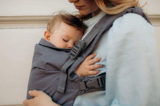 Boba X Baby Carrier - Adaptable, Micro-Adjustable Soft Structured Backpack for Babies 7-45 lbs (Grey) - Image 4