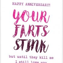 Funny Anniversary Card for Husband Boyfriend Maybe Wife!