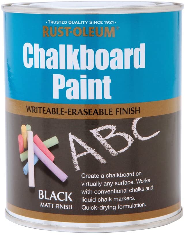 Rust-Oleum 750ml Chalkboard Paint - Black, 750 ml (Pack of 1)
