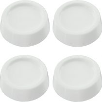 Spares2go Universal Anti Vibration Rubber Feet Pads for all makes of Washing Machine (Pack of 4, Non Slip, White, 64mm x 57mm x 45mm)