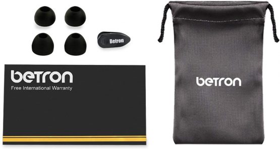 Betron DC950Hi Earphones, In Ear Headphones Earphones with Microphone and Volume Control, Enhanced Bass, Carry Case, Red - Image 4
