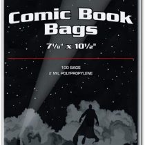 BCW Resealable Silver/Regular Comic Book Bags, Clear 2-mil Polypropylene | 7-1/8" x 10-1/2" | 100-Count , Holds Silver Age Comics