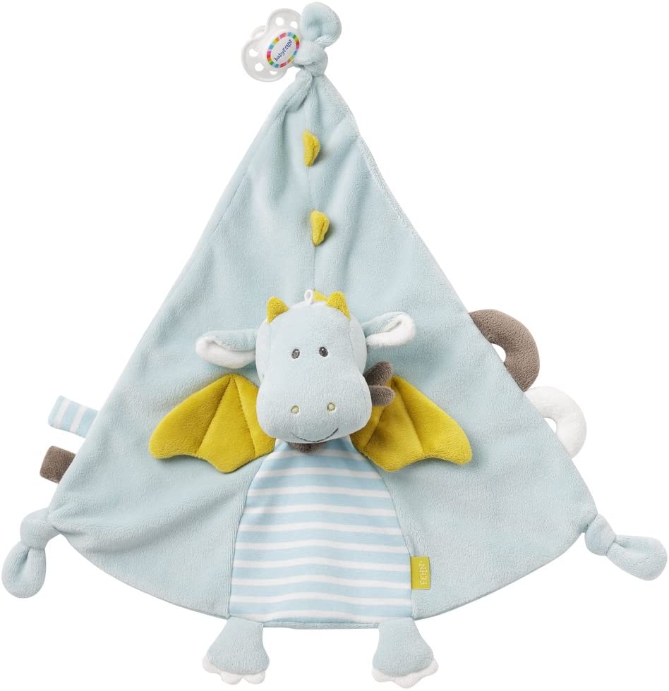 Fehn 065077 Dragon Deluxe Cuddle Blanket, Comforter Blanket with Fastening Ring for Pacifier - Image 4