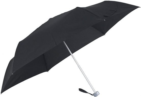 SAMSONITE Rain Pro 3 Section Manual Flat Stick umbrella, 24 cm, Black