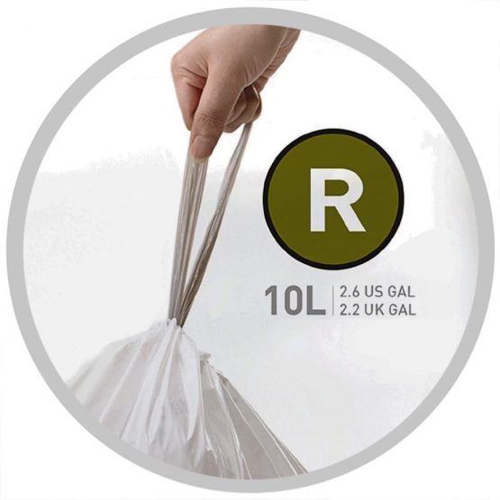 simplehuman CW0201 code R Custom Fit Bin Liners, White Plastic (Pack of 20 Liners) - Image 2
