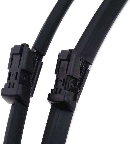 YINETTECH 24" 14" 12'' Front and Rear Wiper Blade Set Automative Windscreen Wiper Blades Refil Kit Black - Image 3