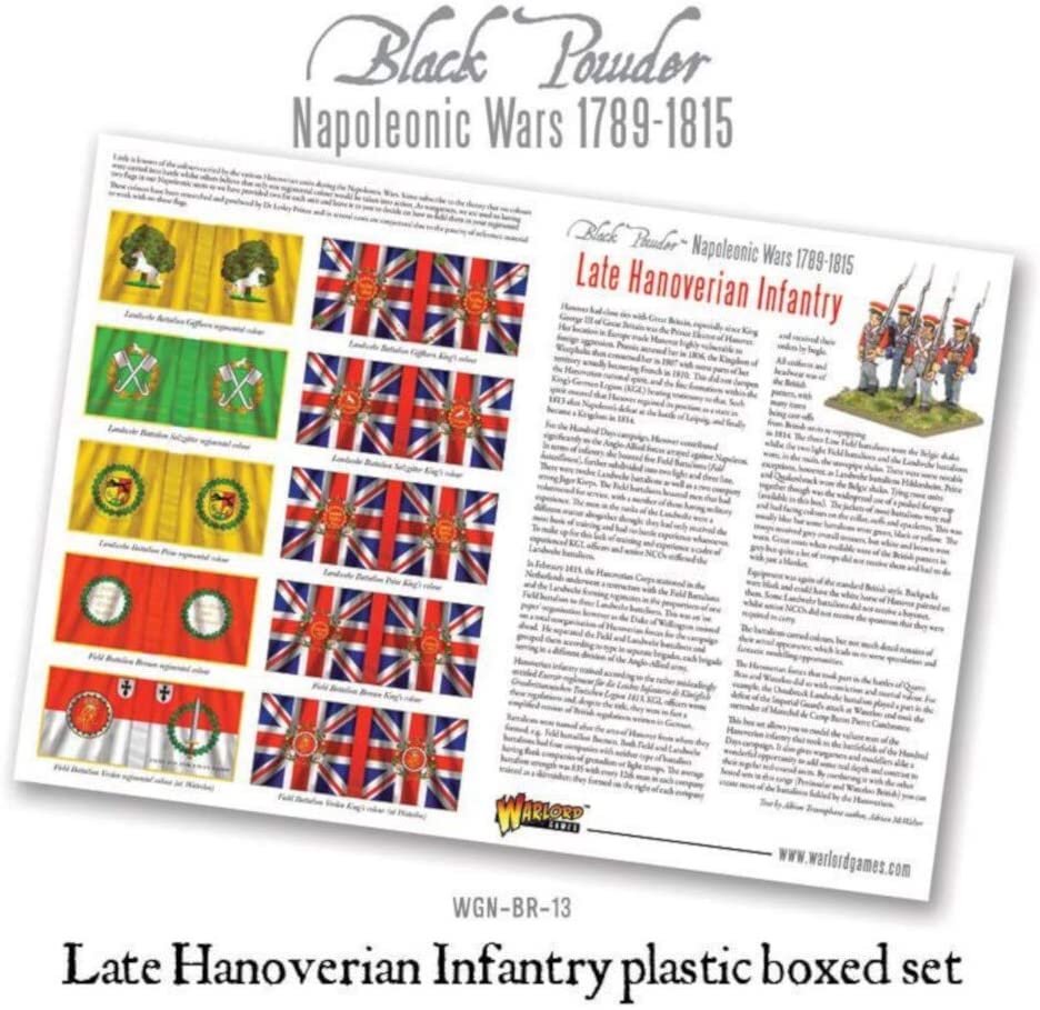 Hanoverian Infantry, 28mm Scale Plastic Miniatures for Black Powder by Warlord Games - Image 4