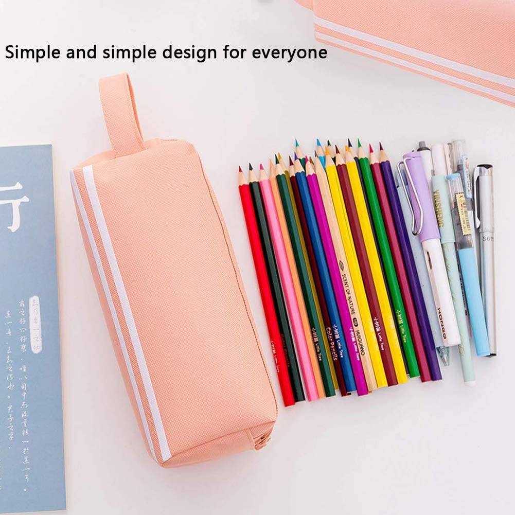 Pencil Case Large Capacity Pencil Case Pink BETOY Pen Bag Pencil Case 20cm for Children Teenager Student Storage of Stationery - Image 4