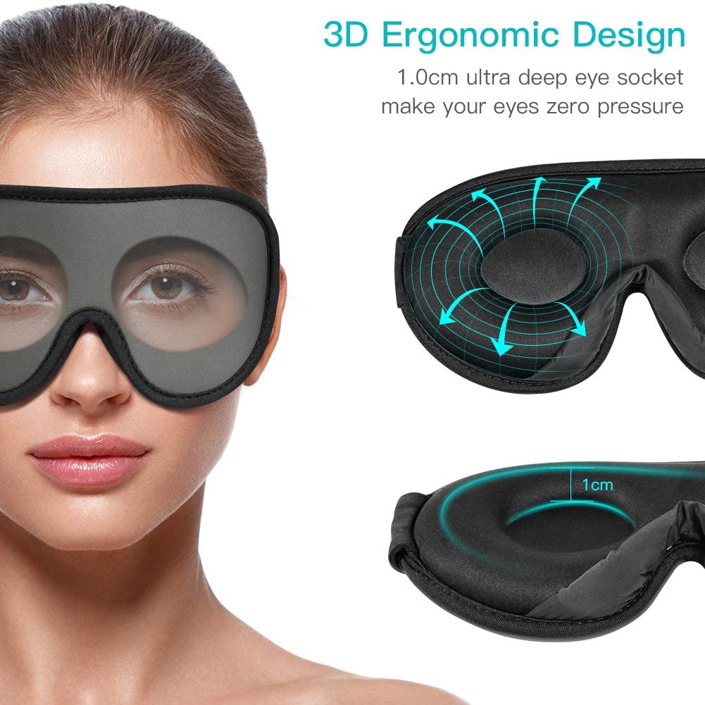Sleep Mask,Sleeping Mask for Women Men,OriHea 3D Eye Mask for Sleeping