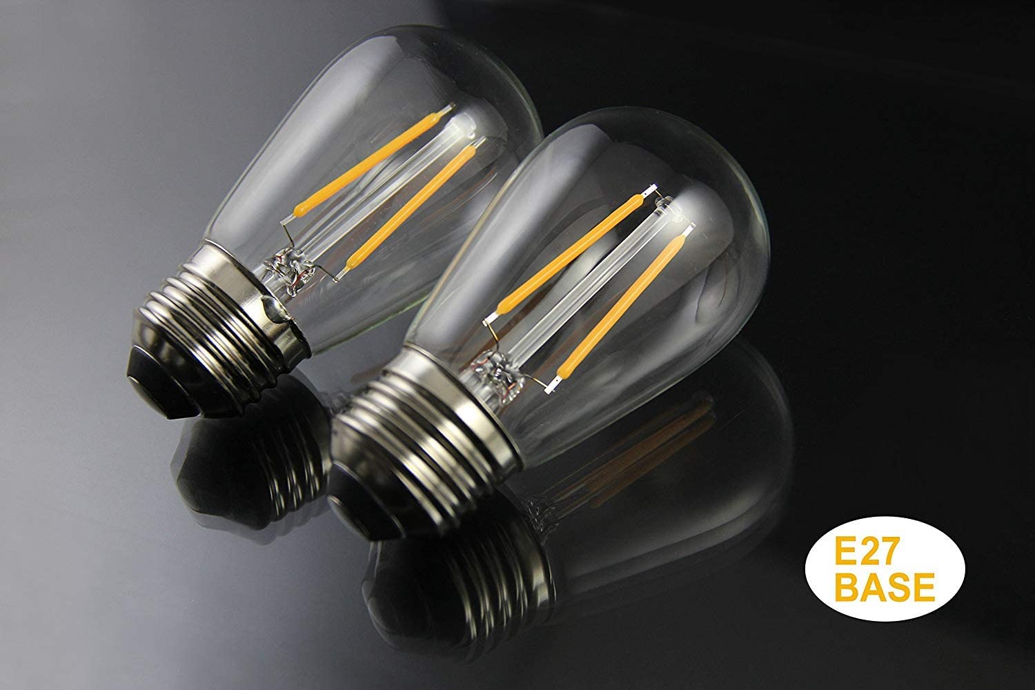 BRIMAX S14 LED Light Bulbs, 2 Watt Warm White 2700K, Shatterproof, AC220-240V, E27 Screw Base Outdoor Lamp - Image 2