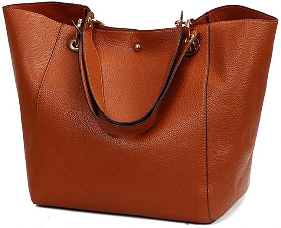 Pahajim PU Leather Waterproof Handbag Large Fashion Tote Bag for Women Practical and Wear-Resistant Shoulderbag Suitable for Shopping, Traveling, and Work
