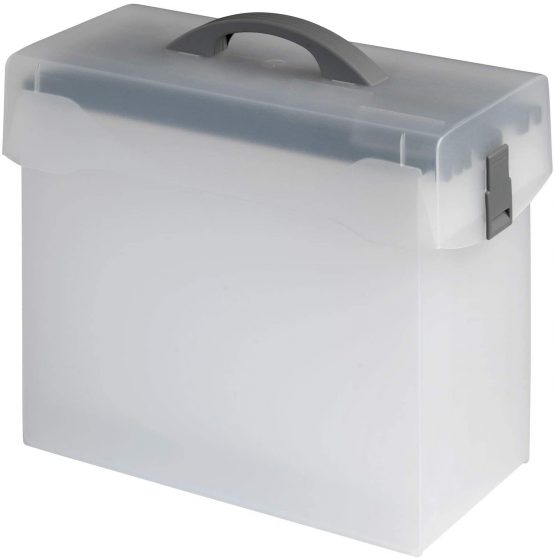 Variobox, Jalema 1548500, Lightweight Suspension File Box with lid, Including 5 Coloured Atlanta Suspension Files Euroflex A4, 363 x 330 x 170 mm, 1546500 - Image 3