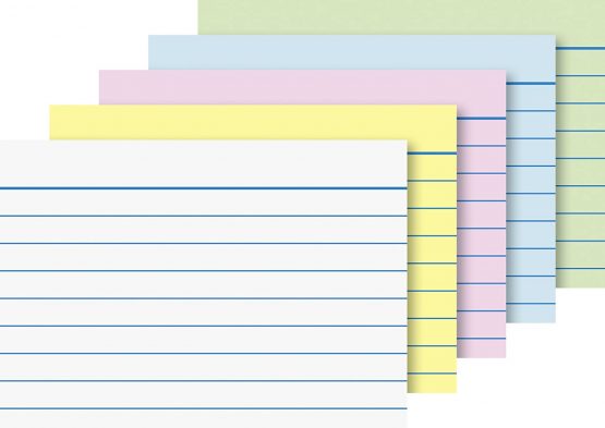 Baier Schneider &Record Cards 180 g/M ² Card, A8, Landscape, Lined, Assorted