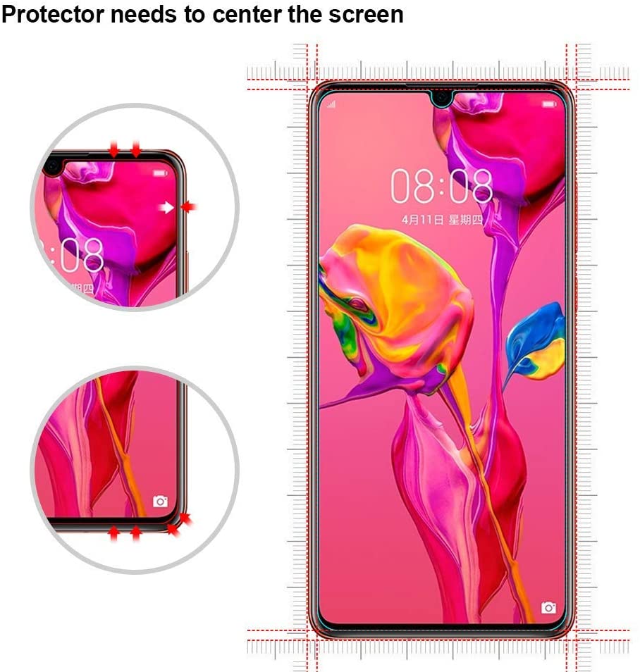 GColor Huawei P30 Pro Screen Protector, P30 Pro Glass Protector [Fingerprints Sensor Compatible