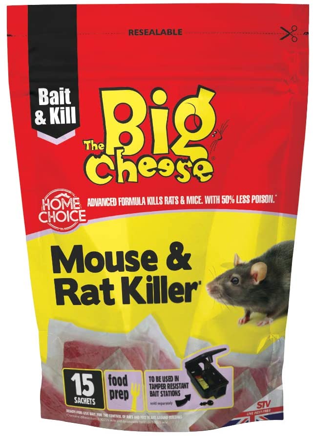 The Big Cheese STV223 Mouse & Rat Killer - 15 Pack, Red, 4.5x14.5x22 cm - Image 3