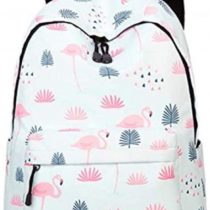 YANAIER Waterproof School Backpack for Girls Teens Cute Print Bookbag Laptop Backpack Women Travel Casual Daypack Flamingos
