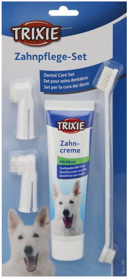 Trixie 2561 Dental Care Kit, dog, White