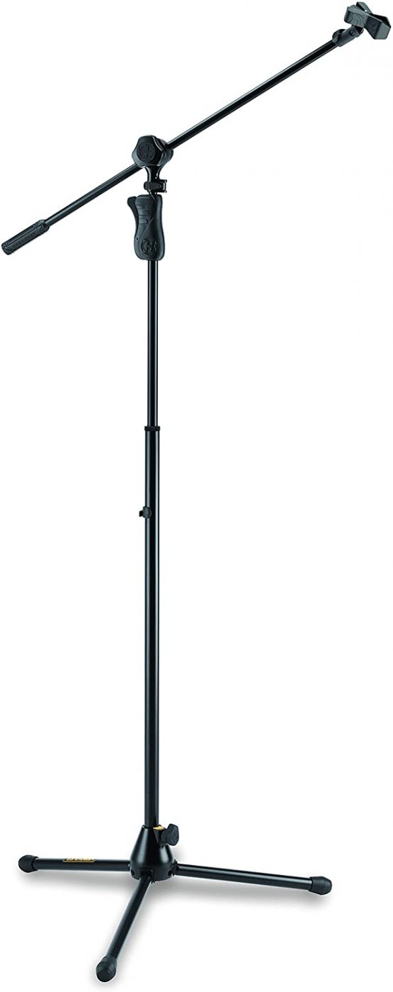 Hercules ms632b 2-in-1 boom microphone stand