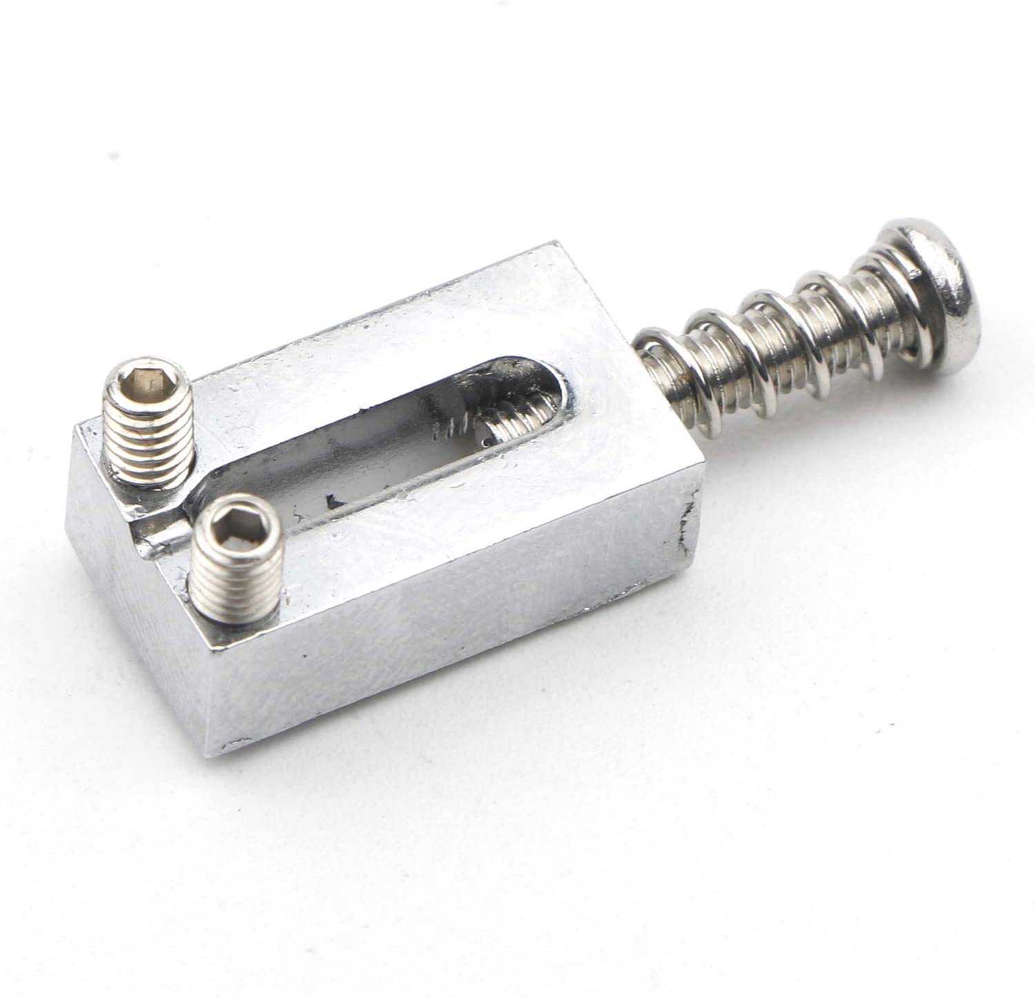 Unxuey 6 Pack Guitar Tremolo Bridge Roller Saddles for Fender Strat Stratocaster Tele Telecaster Electric Guitar Replacement Accessories (Chrome) - Image 2