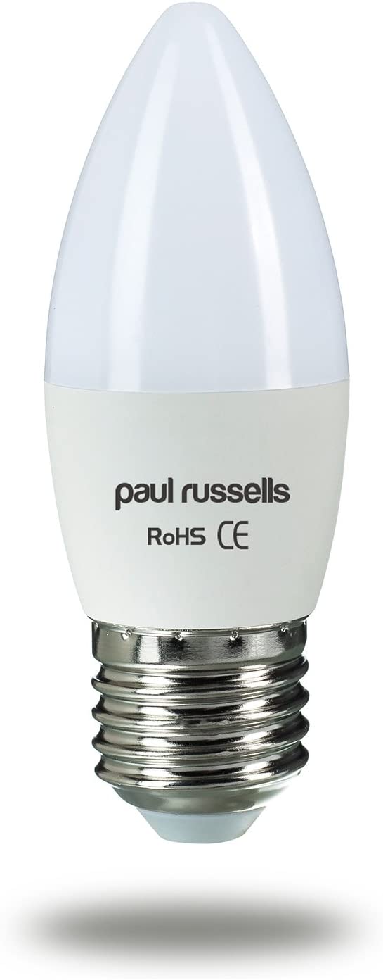 paul russells LED Light Edison Screw E27, 60watt Equivalent, 6.5W 806LM LED Bulbs, 2700K Bright Warm White