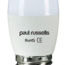2 Pack 7W Candle LED Light Bulbs ES / E27 / Edison Screw Paul Russells Bright 7W=60W C37 Chandelier 270 Beam Lamp 6500K Day Light 60W Incandescent Replacement