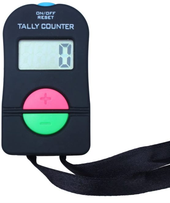 Digital Hand Tally Counter Electronic Manual Clicker with Lanyard Add Subtract Model For Running Golf Football