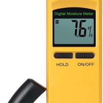 Neoteck Moisture Meter 4 Pin Digital Moisture Meter Damp Detector Humidity Tester for Wood Wall Concrete Plaster Brick Caravans Boats and Other Materials