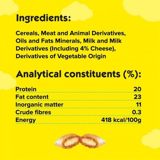 Dreamies Cat Treats Variety Pack, snacks with chicken, salmon and cheese, 12 pouches of 60 g - Image 4