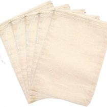 Crafts LATERN 60Pcs Cotton Muslin Drawstring Bags 100% Cotton White Reusable Mesh Bag Filter Bag for Store Spices Soap or Slag Filtration Soaking Medicinal Liquor