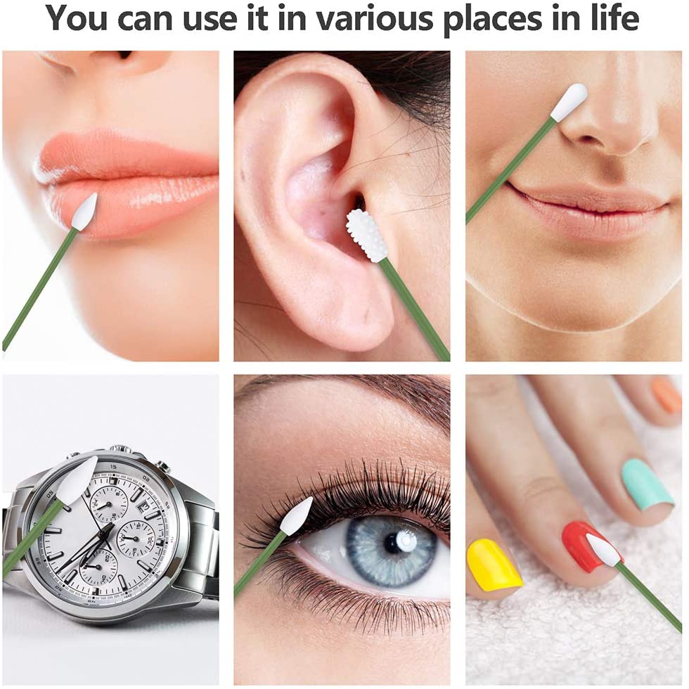 Reusable Cotton Swab, Portable Silicone Swab Last Swab QTip, Washable