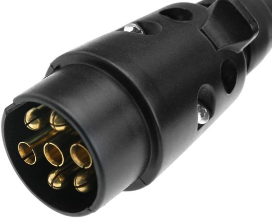 Trailer Lighting Board Extension Lead Cable Connector 1.2m 7 Pin Male to Male Cable Socket Plug - Image 3