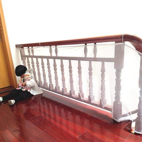 BTSKY Durable Weatherproof Waterproof Adjustable Child Baby Toddler Infant Kid Balcony and Stairway Railing Fence Mesh Protection Net (3M)