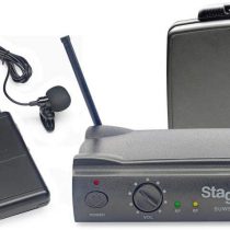 Stagg Uhf 2 Channel Wireless Condenser Lavalier Microphone System - Uk