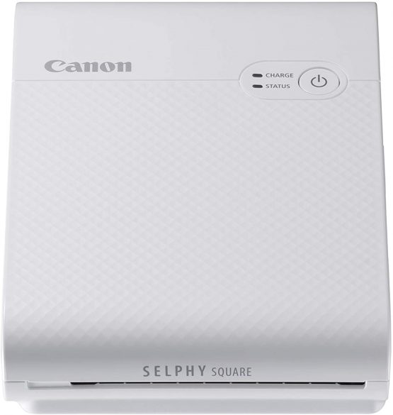 Canon SELPHY SQUARE QX10 Portable Colour Photo Wireless Printer (White) - A compact WiFi printer that prints quality square photos and connects directly to your smartphone