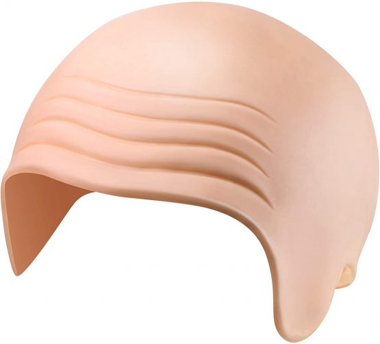 Bald Cap Bald Skin Thick Latex Head Cap Skin Skull Wig Cap Fancy Dress Cosplay Hat for Kids Adults